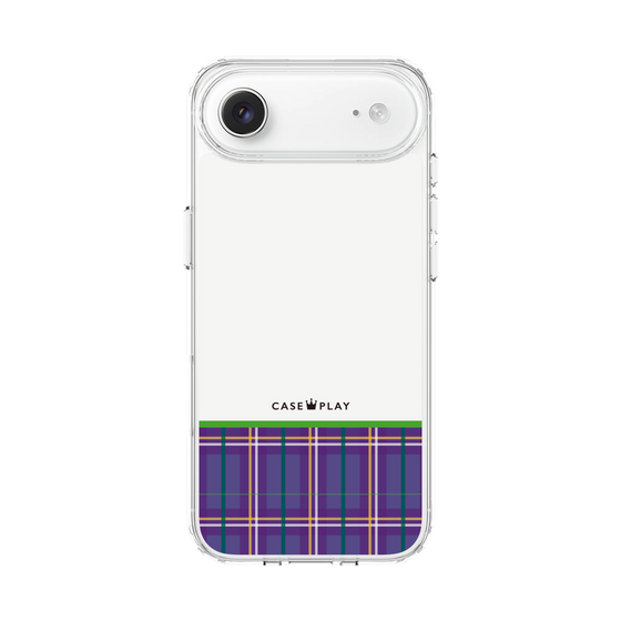 スリムプロテクションケース［ CASEPLAY Tartan Check - Purple ］