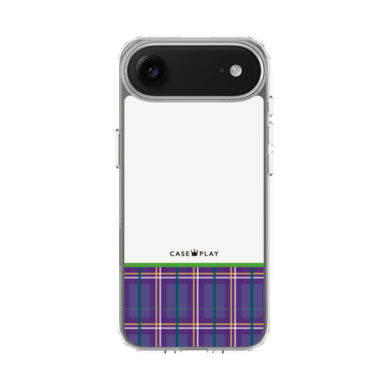 スリムプロテクションケース［ CASEPLAY Tartan Check - Purple ］