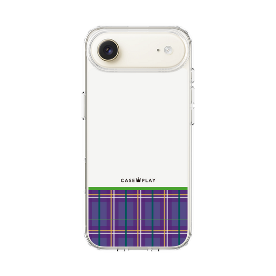 スリムプロテクションケース［ CASEPLAY Tartan Check - Purple ］