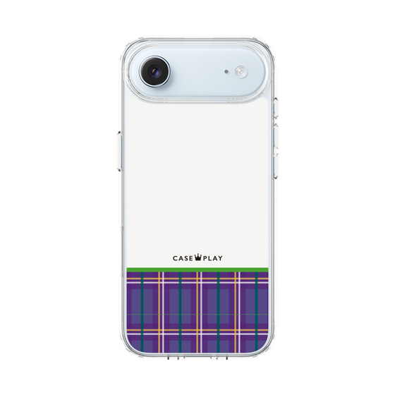 スリムプロテクションケース［ CASEPLAY Tartan Check - Purple ］