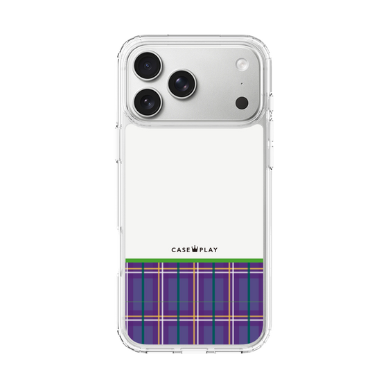 スリムプロテクションケース［ CASEPLAY Tartan Check - Purple ］