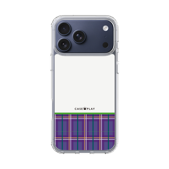 スリムプロテクションケース［ CASEPLAY Tartan Check - Purple ］