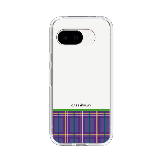スリムプロテクションケース［ CASEPLAY Tartan Check - Purple ］