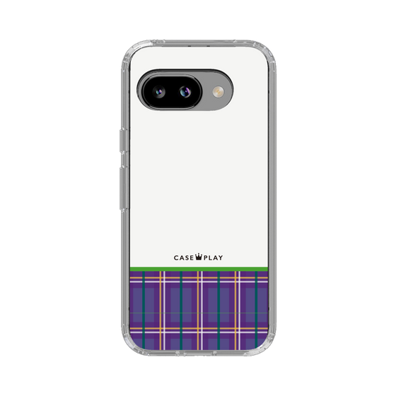 スリムプロテクションケース［ CASEPLAY Tartan Check - Purple ］