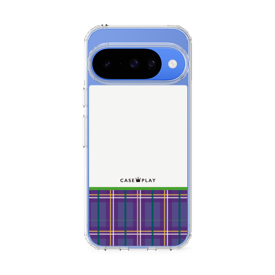 スリムプロテクションケース［ CASEPLAY Tartan Check - Purple ］