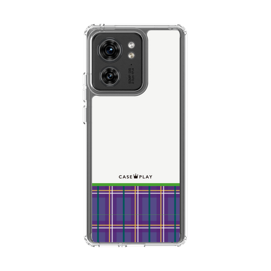 スリムプロテクションケース［ CASEPLAY Tartan Check - Purple ］