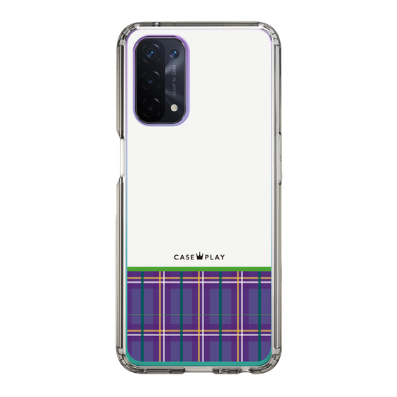 スリムプロテクションケース［ CASEPLAY Tartan Check - Purple ］