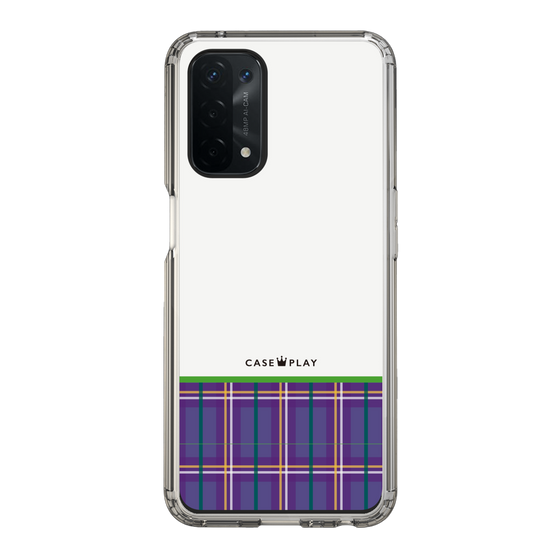 スリムプロテクションケース［ CASEPLAY Tartan Check - Purple ］