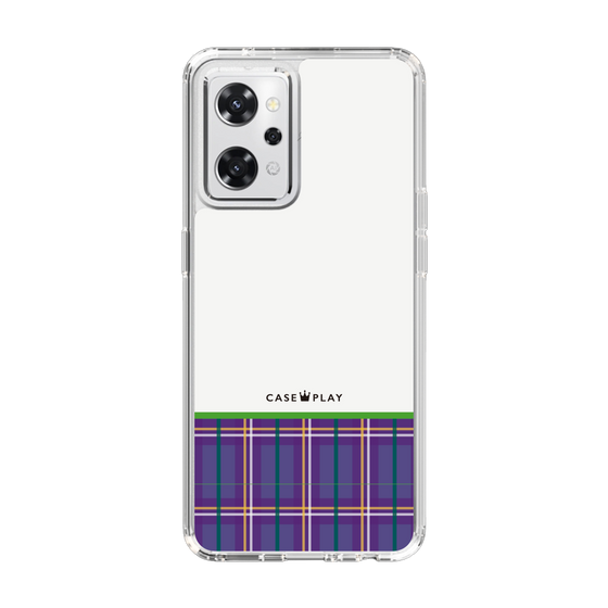 スリムプロテクションケース［ CASEPLAY Tartan Check - Purple ］