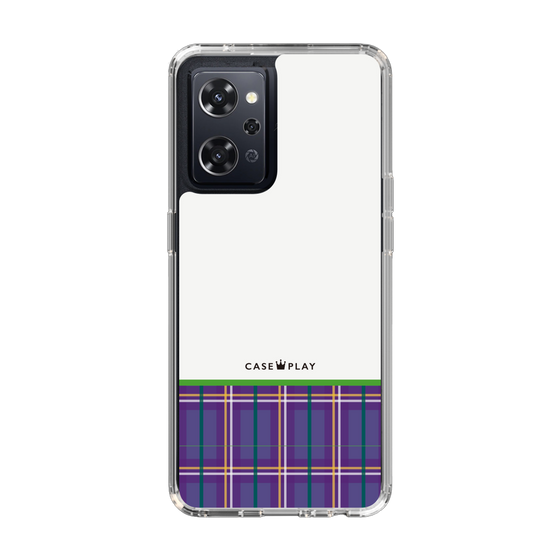 スリムプロテクションケース［ CASEPLAY Tartan Check - Purple ］