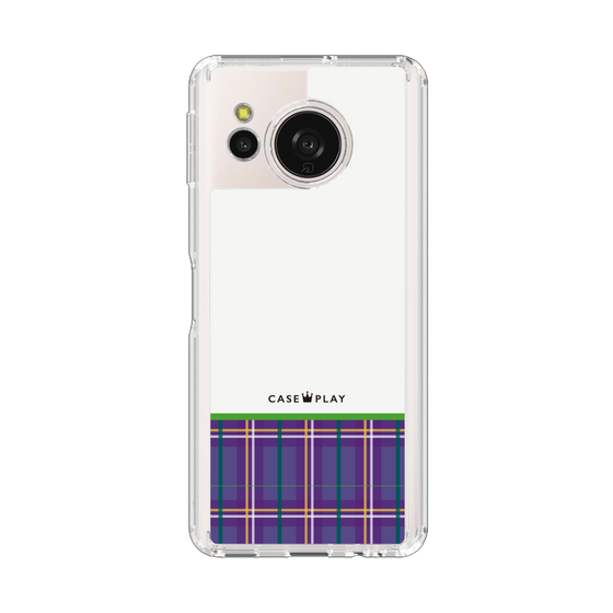 スリムプロテクションケース［ CASEPLAY Tartan Check - Purple ］