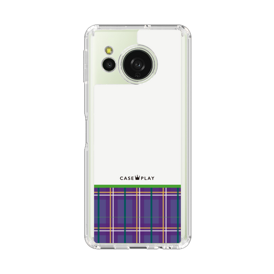 スリムプロテクションケース［ CASEPLAY Tartan Check - Purple ］