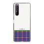 スリムプロテクションケース［ CASEPLAY Tartan Check - Purple ］