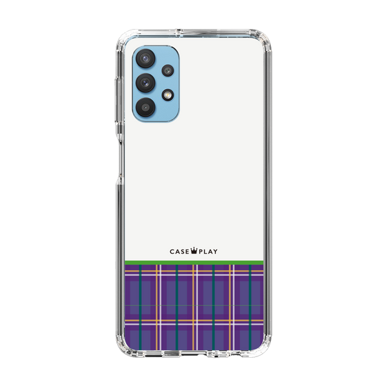 スリムプロテクションケース［ CASEPLAY Tartan Check - Purple ］