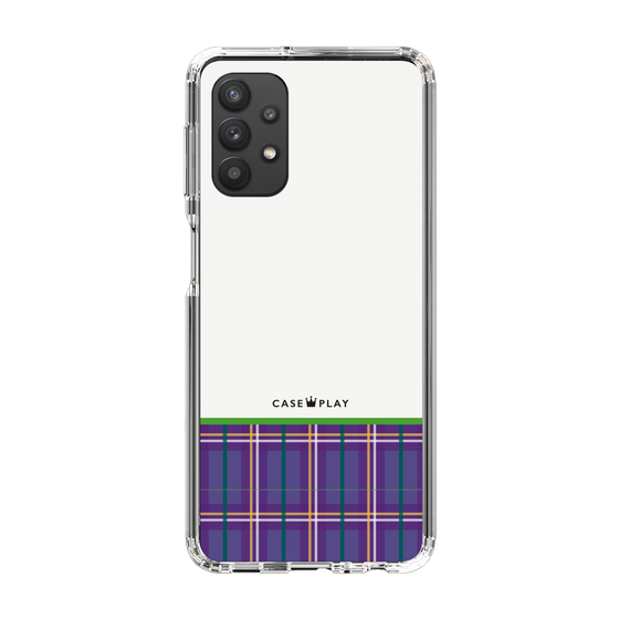 スリムプロテクションケース［ CASEPLAY Tartan Check - Purple ］