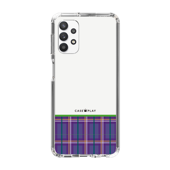 スリムプロテクションケース［ CASEPLAY Tartan Check - Purple ］