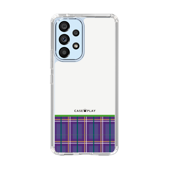 スリムプロテクションケース［ CASEPLAY Tartan Check - Purple ］