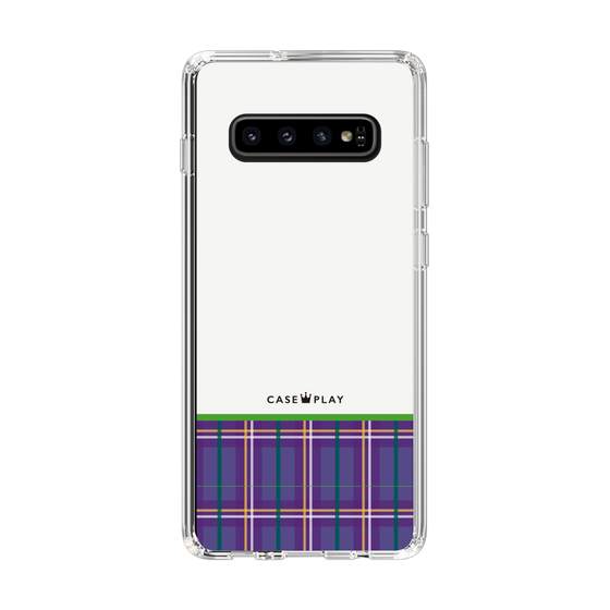 スリムプロテクションケース［ CASEPLAY Tartan Check - Purple ］