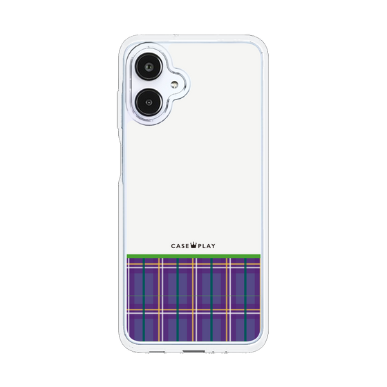 スリムプロテクションケース［ CASEPLAY Tartan Check - Purple ］