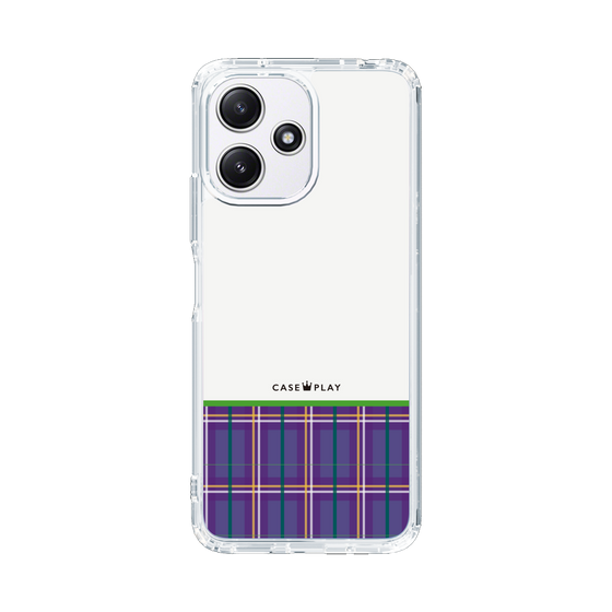 スリムプロテクションケース［ CASEPLAY Tartan Check - Purple ］