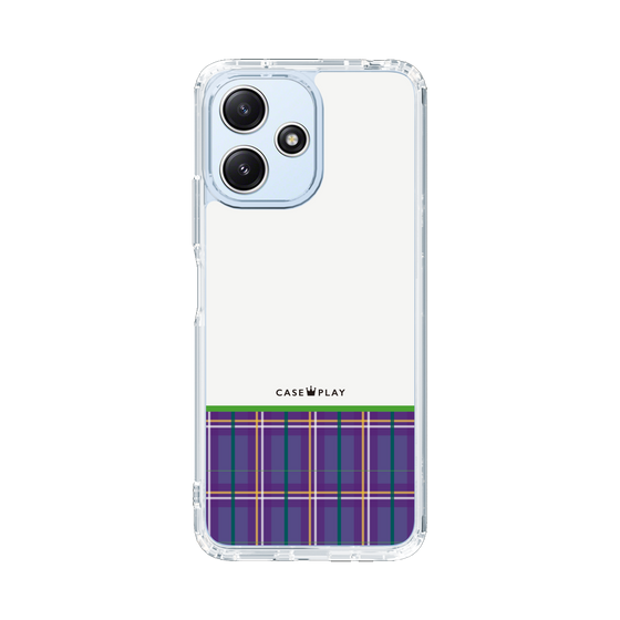 スリムプロテクションケース［ CASEPLAY Tartan Check - Purple ］