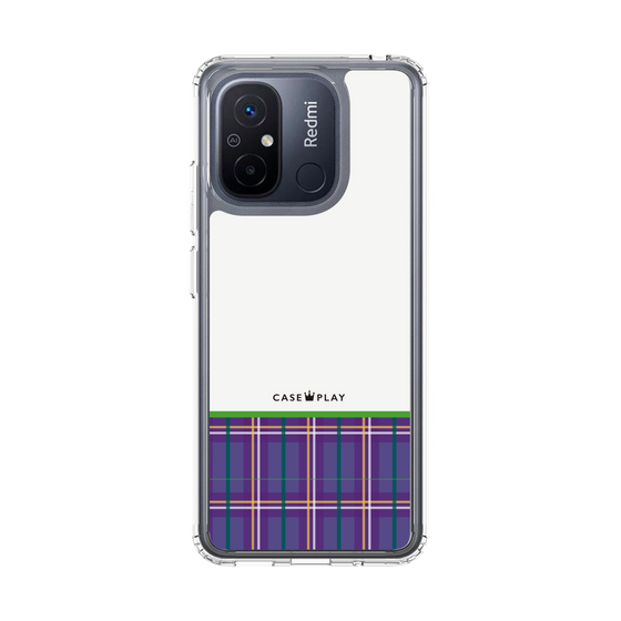 スリムプロテクションケース［ CASEPLAY Tartan Check - Purple ］