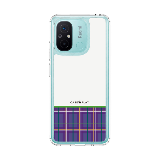 スリムプロテクションケース［ CASEPLAY Tartan Check - Purple ］