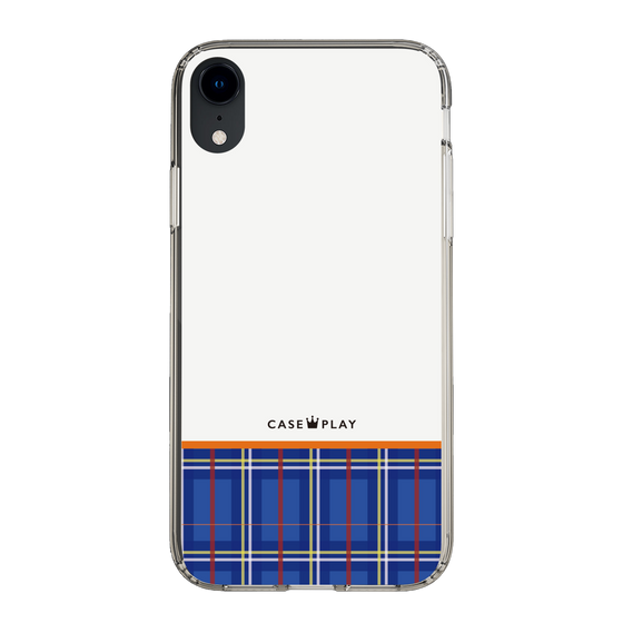 スリムプロテクションケース［ CASEPLAY Tartan Check - Blue ］