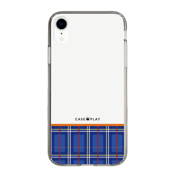 スリムプロテクションケース［ CASEPLAY Tartan Check - Blue ］