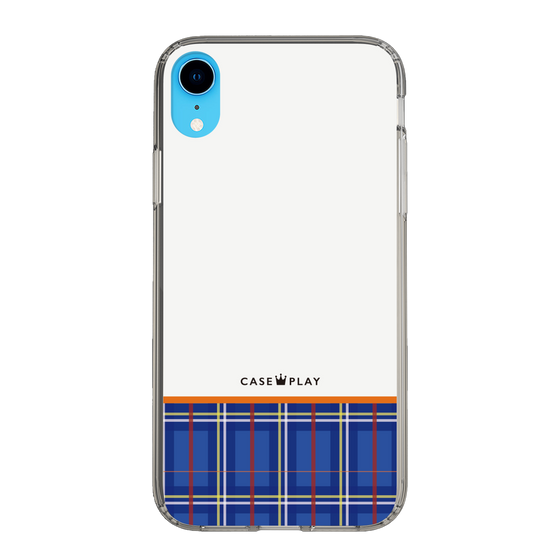 スリムプロテクションケース［ CASEPLAY Tartan Check - Blue ］