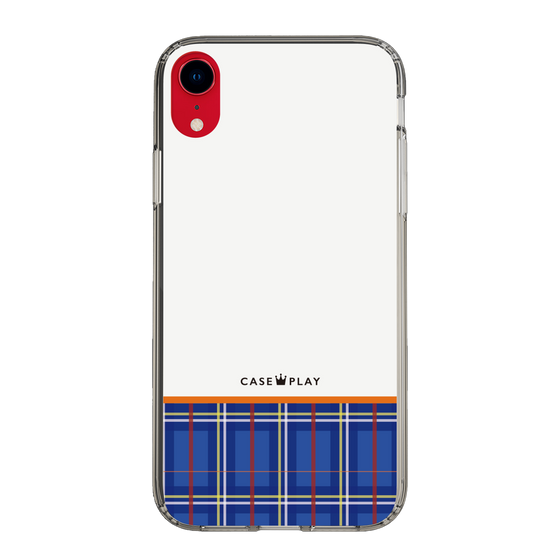 スリムプロテクションケース［ CASEPLAY Tartan Check - Blue ］