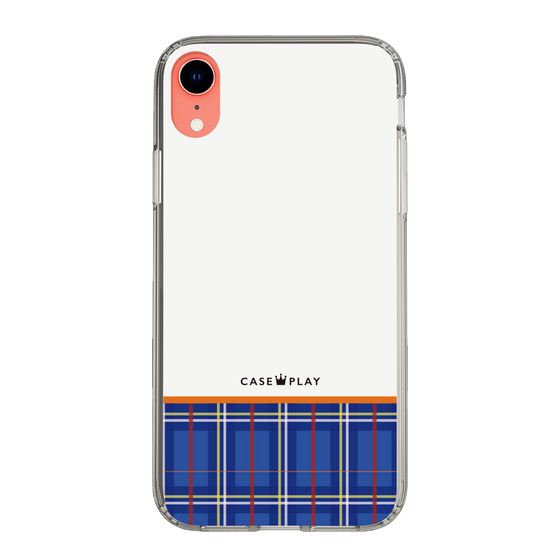 スリムプロテクションケース［ CASEPLAY Tartan Check - Blue ］