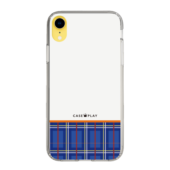 スリムプロテクションケース［ CASEPLAY Tartan Check - Blue ］