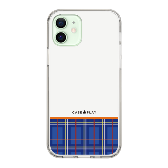 スリムプロテクションケース［ CASEPLAY Tartan Check - Blue ］