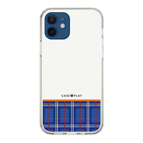 スリムプロテクションケース［ CASEPLAY Tartan Check - Blue ］