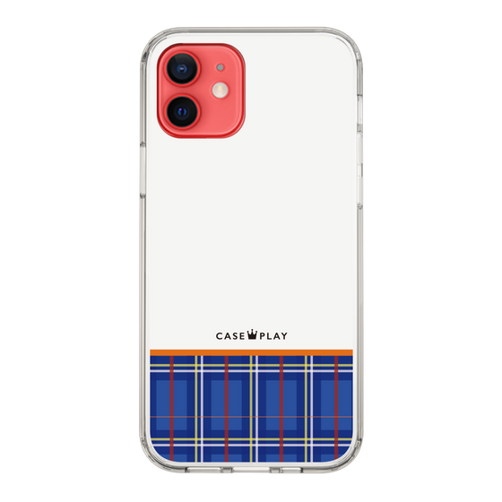 スリムプロテクションケース［ CASEPLAY Tartan Check - Blue ］