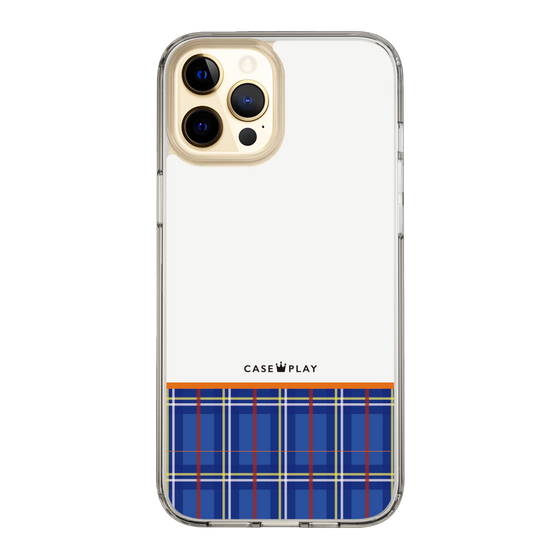 スリムプロテクションケース［ CASEPLAY Tartan Check - Blue ］