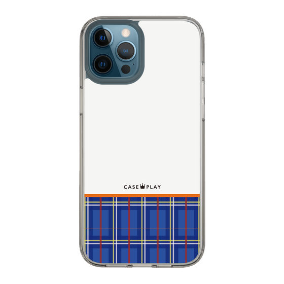 スリムプロテクションケース［ CASEPLAY Tartan Check - Blue ］