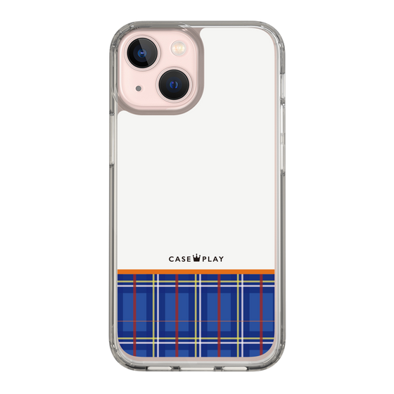 スリムプロテクションケース［ CASEPLAY Tartan Check - Blue ］