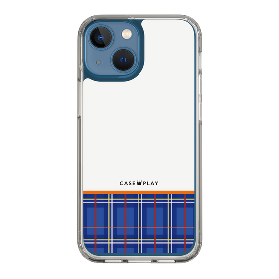 スリムプロテクションケース［ CASEPLAY Tartan Check - Blue ］