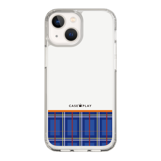 スリムプロテクションケース［ CASEPLAY Tartan Check - Blue ］