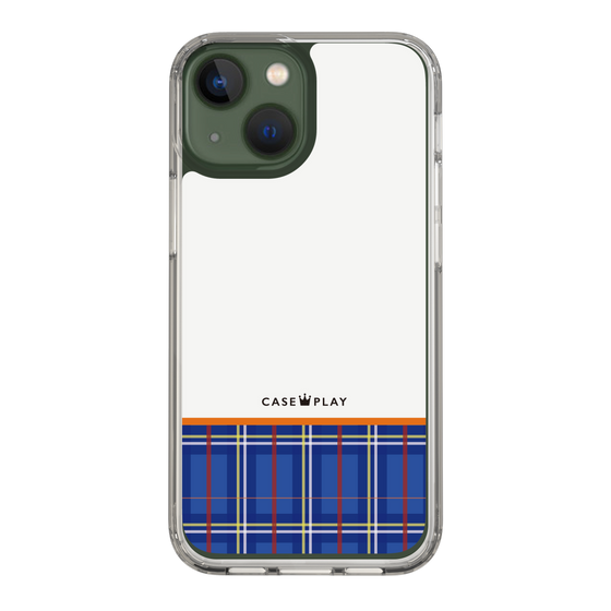 スリムプロテクションケース［ CASEPLAY Tartan Check - Blue ］