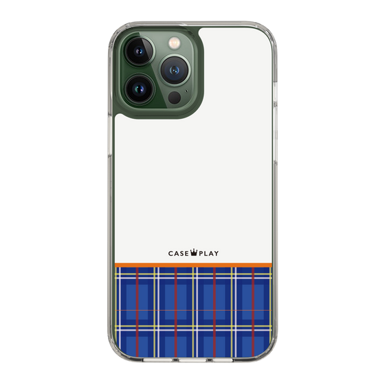 スリムプロテクションケース［ CASEPLAY Tartan Check - Blue ］