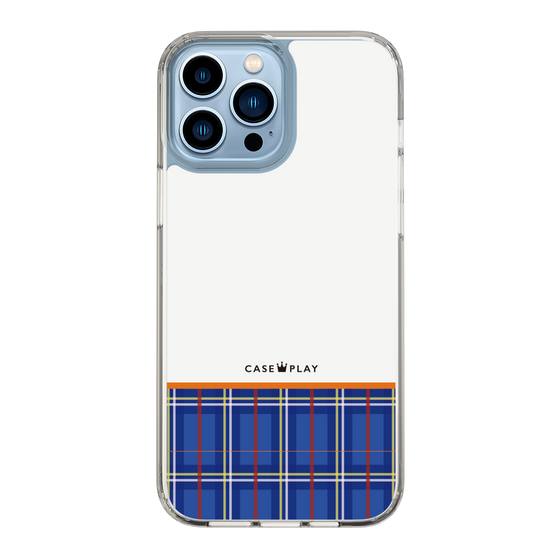 スリムプロテクションケース［ CASEPLAY Tartan Check - Blue ］