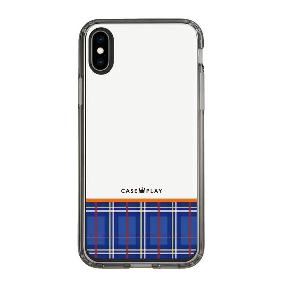 スリムプロテクションケース［ CASEPLAY Tartan Check - Blue ］