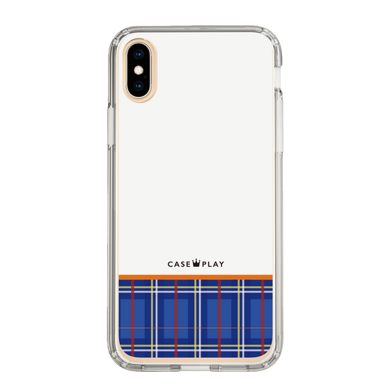 スリムプロテクションケース［ CASEPLAY Tartan Check - Blue ］