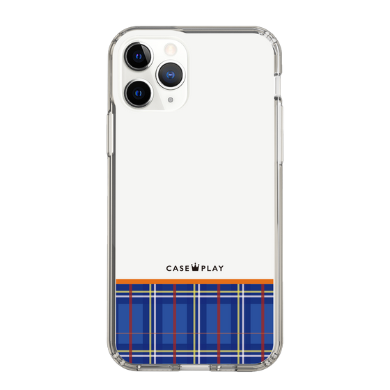 スリムプロテクションケース［ CASEPLAY Tartan Check - Blue ］