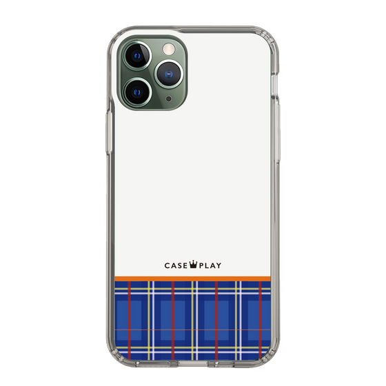 スリムプロテクションケース［ CASEPLAY Tartan Check - Blue ］