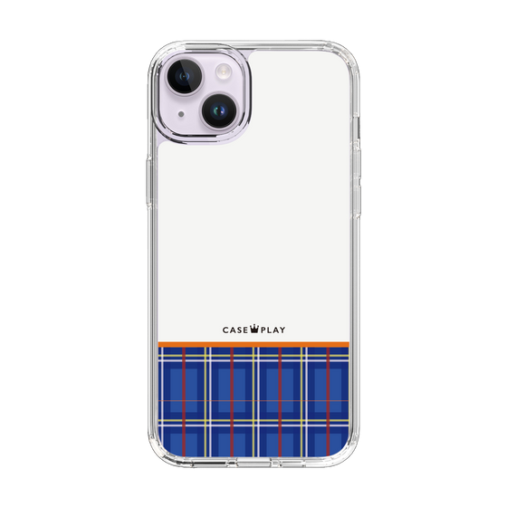 スリムプロテクションケース［ CASEPLAY Tartan Check - Blue ］