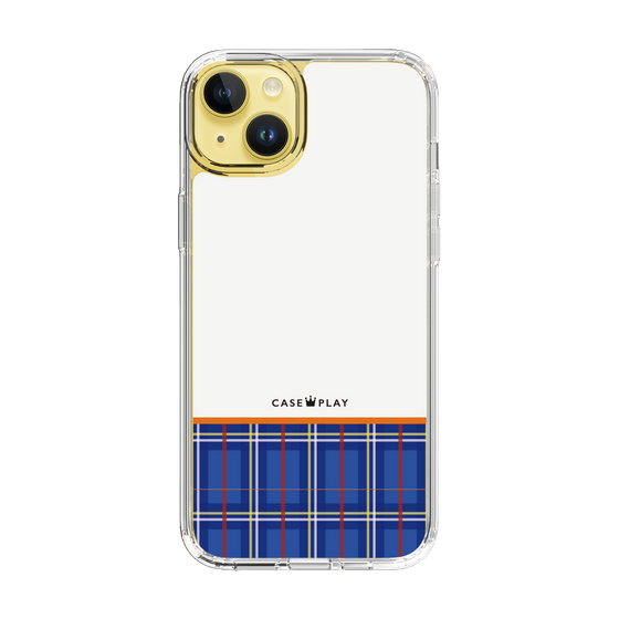 スリムプロテクションケース［ CASEPLAY Tartan Check - Blue ］